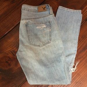 American Eagle Destroyed Tomgirl Denim